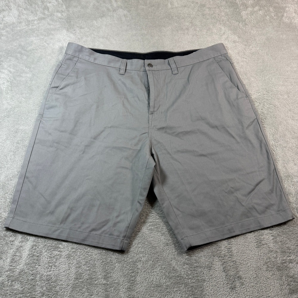 Volcom Chino Shorts Mens 42 Gray True To This Stretch Walking